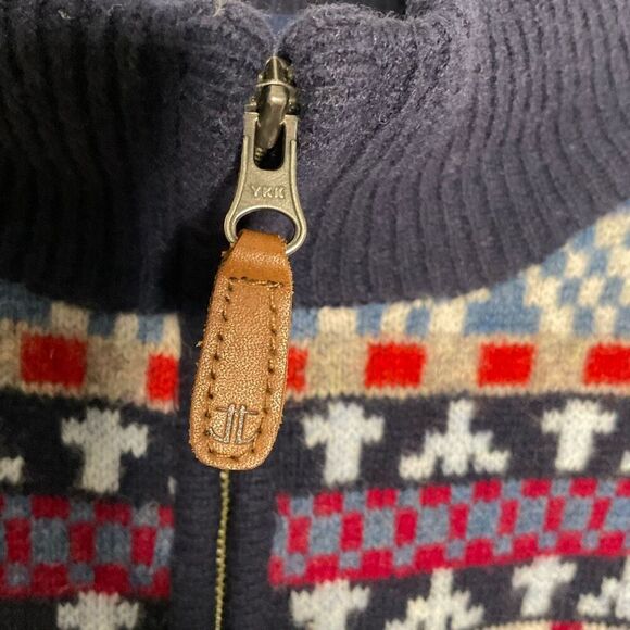 Vintage Joseph Turner Sweater Men’s Large Lambswool Fair Isle Pattern Intarsia - Picture 4 of 9